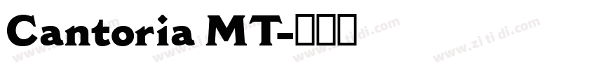 Cantoria MT字体转换